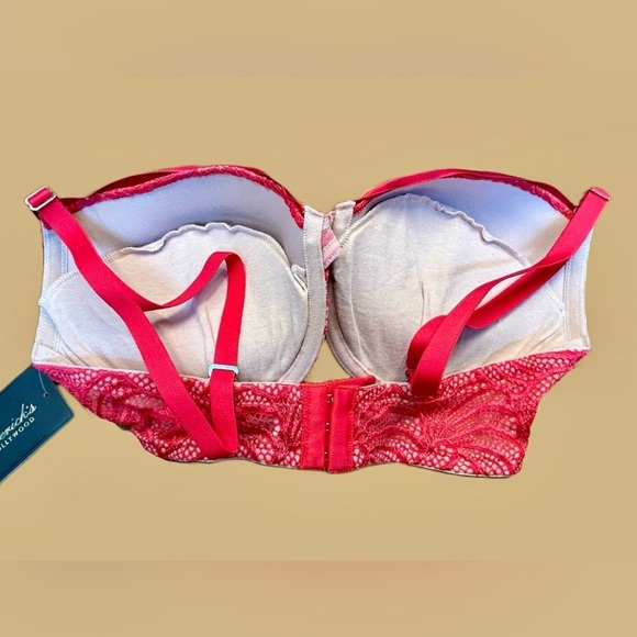 NWT Frederick’s of Hollywood Red Extreme Tuxedo Push-Up Bra Size 32D 36D 38B 38C - Picture 9 of 15